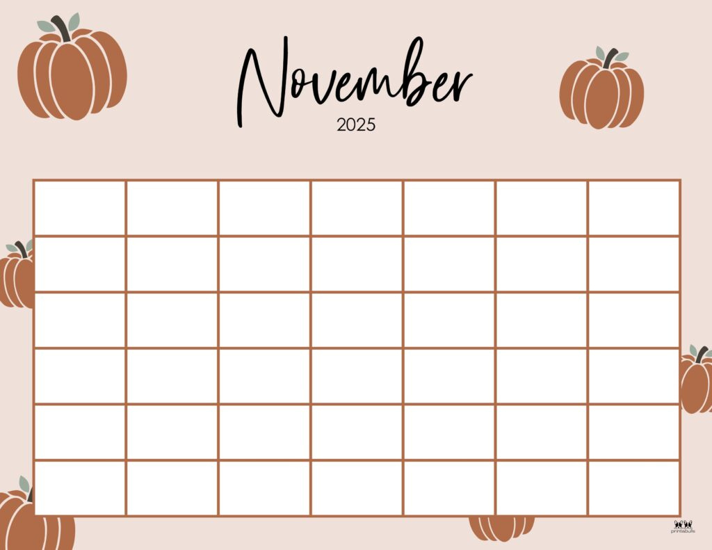 November 2025 Calendars - 107 Free Printables | Printabulls within Printable Calendar November 2025 With Lines